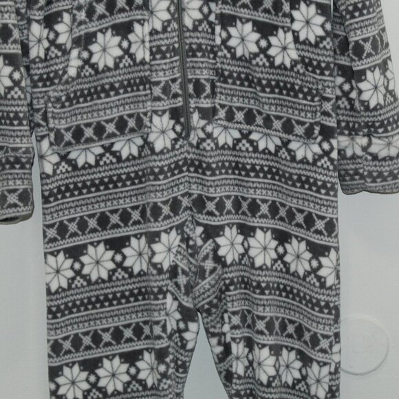 Sleepytime PJs Snowflake Onsie Pajamas Size Small - Picture 3 of 11